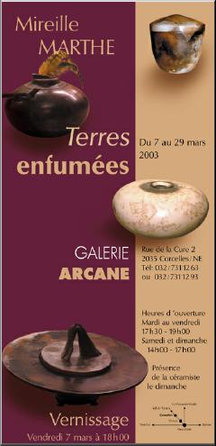 Galerie Arcane - Mars 2003
